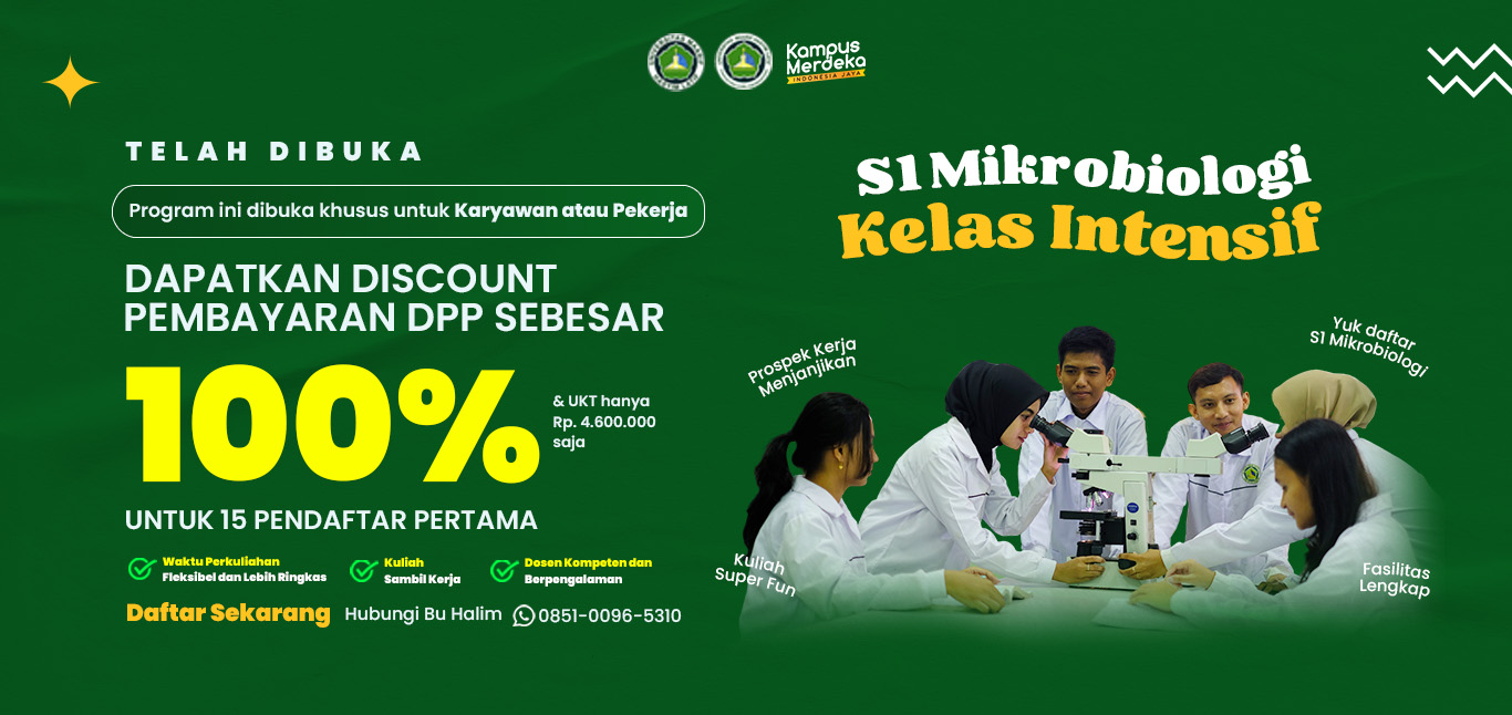 Dapatkan potongan pembayaran DPP sebesar 100% alias FREE untuk 15 orang pendaftar pertama.